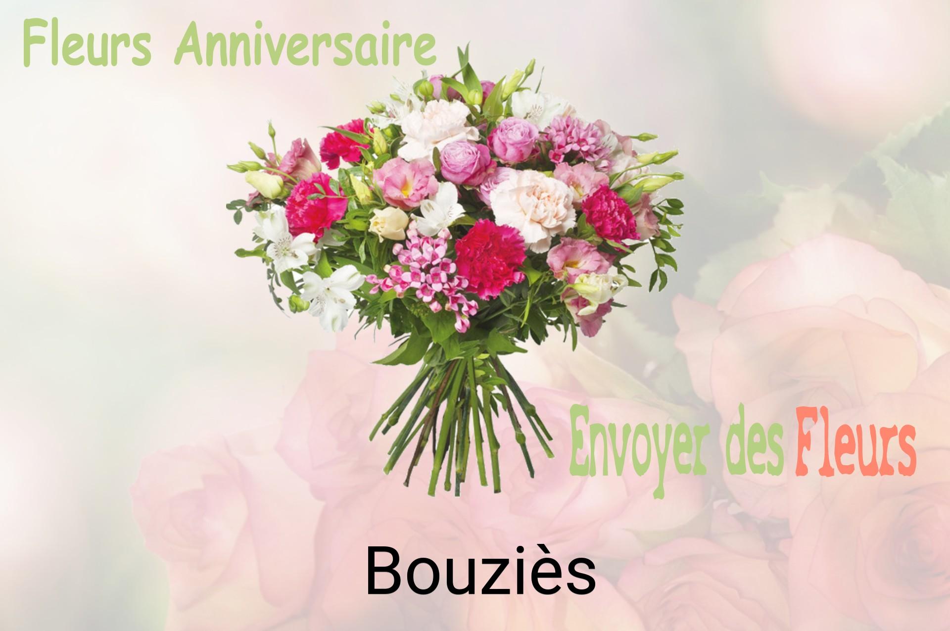 Bouquet de fleurs d’anniversaire livré à Bouziès